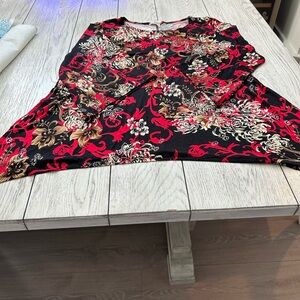 Brittany Black Floral Women's Top